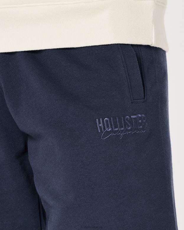 Bottoms Hollister Men Fleece Logo Shorts 9\\ 488201249 Navy